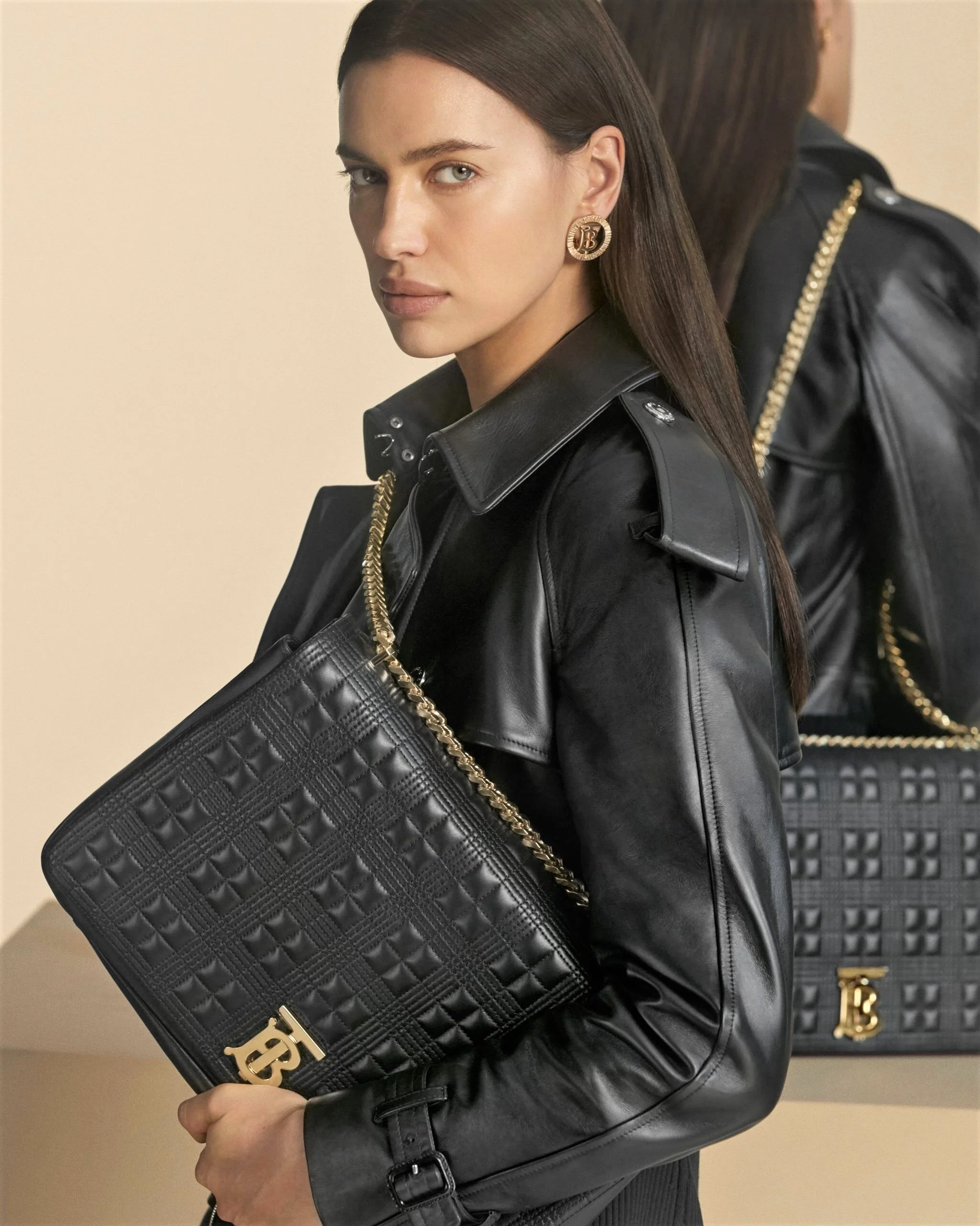 Irina shayk burberry shop